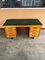 Mid-Century Desk with Green Top and Eight Drawers by Anonima Castelli for Castelli, 1950s 2