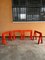 Red Acerbis Base for Table Easel, 1990s, Set of 4 3