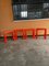 Red Acerbis Base for Table Easel, 1990s, Set of 4 2