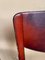 Vintage Red Leather Chairs from Matteo Grassi, 1990s, Set of 4 7