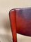 Vintage Red Leather Chairs from Matteo Grassi, 1990s, Set of 4, Image 7