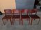 Vintage Red Leather Chairs from Matteo Grassi, 1990s, Set of 4, Image 2