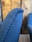 Mid-Century Italian Blue Cotton Armchairs, 1950, Set of 2 6