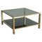 Vintage Coffee Table in Smoked Glass and Chromed Steel in the style of Romeo Rega, 1970s, Image 1