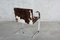 Sedia 55 Brno in pelle di mucca di Ludwig Mies Van Der Rohe per Knoll, anni '80, Immagine 3