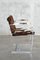 55 Brno Chair in Cow Skin by Ludwig Mies Van Der Rohe for Knoll, 1980s, Image 5