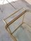 Vintage Two Shelves Trolley in Brass and Crystal, 1940s, Image 3