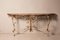 Vintage Wooden Console Table in Wrought Iron, 1950s 3
