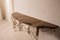 Vintage Wooden Console Table in Wrought Iron, 1950s, Image 4
