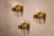 Transparent Ocher Wall Sconces in Blown Glass from Mazzega, 1970s, Set of 3 2