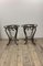 1970s Wrought Iron Side Tables with Glass Tops 6