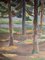 Artista sueco, Escena del bosque, óleo sobre lienzo, mediados del siglo XX, enmarcado, Imagen 5