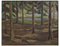 Artista sueco, Escena del bosque, óleo sobre lienzo, mediados del siglo XX, enmarcado, Imagen 2
