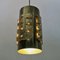 Brutalist Danish Brass Cylinder Pendants by Svend Aage Holm-Sørensen, 1960s, Set of 2, Image 6