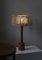 Large Pinewood Table Lamp, Handmade Shade Marianne Von Münchow, Sweden, 1960s, Image 6