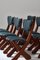 Juego de 6 sillas de comedor escandinavas modernas de madera de pino, Dinamarca, años 60. Juego de 6, Imagen 7