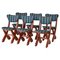 Set di 6 sedie da pranzo moderne in pino, Scandinavia, anni '60, set di 6, Immagine 1