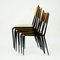 Austrian Midcentury Beechwood Stacking Chairs attributed to Sonett, 1950s, Set of 6 5