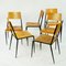 Austrian Midcentury Beechwood Stacking Chairs attributed to Sonett, 1950s, Set of 6, Image 2