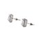 Silver Earrings with White Swarovski Stones, Set of 2 2