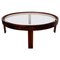 Mid-Century Modern Wooden and Glass Coffee Table, 1970s, Image 1