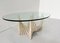 Table Basse Sculpturale Mid-Century en Travertin, Italie, 1970s 3