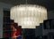 Large German Chandelier with Murano Glass Tubes from Doria, 1960s 2