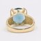 Vintage 14k Yellow Gold Fluorite Cocktail Ring, 1970s 5