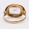 Vintage 14 Karat Gelbgold & Synthetischer Rosa Spinell Ring, 1970er 5