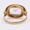 Vintage 14k Yellow Gold and Synthetic Pink Spinel Ring, 1970s, Image 5