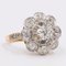 Vintage 18k Yellow Gold Daisy Ring with Diamonds, 1960s, Image 4