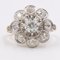 Vintage 18 Karat Gelbgold Gänseblümchen Ring mit Diamanten, 1960er 3