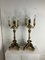 Impero Style Candlesticks in Lacquered and Gilded Wood, 1890s, Set of 2 5