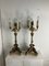 Impero Style Candlesticks in Lacquered and Gilded Wood, 1890s, Set of 2, Image 5