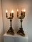 Impero Style Candlesticks in Lacquered and Gilded Wood, 1890s, Set of 2, Image 12