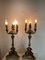Impero Style Candlesticks in Lacquered and Gilded Wood, 1890s, Set of 2, Image 4