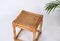 Mid-Century Italian Cube Side Table in Bamboo and Rattan, 1970s 6