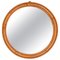 Mid-Century Italian Round Wall Mirror in Rattan and Bamboo, 1960s 1