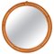 Mid-Century Italian Round Wall Mirror in Rattan and Bamboo, 1960s, Image 1