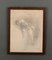 Henry Bataille, Couple of Dancers, Charcoal Drawing, 20th Century, Framed 1