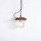 Polish Industrial Pendant Light with Prismatic Glass 8