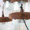 Large Industrial Rusted Pendant Light 18