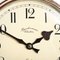 Horloge Murale d'Usine Vintage en Cuivre Poli par Synchronome 9