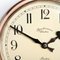 Horloge Murale d'Usine Vintage en Cuivre Poli par Synchronome 10