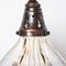 Antique Holophane Pendant Light with Original Brass Fittings 18