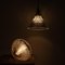 Lámparas colgantes antiguas con accesorios de latón originales de Holophane, Imagen 6