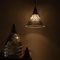 Antique Pendant Lights with Original Brass Fittings by Holophane, Image 4