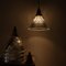 Lampes à Suspension Antique avec Raccords en Laiton d'Origine par Holophane 4