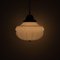 Grande Lampe à Suspension Décorative Vintage en Opaline avec Baldaquin en Laiton 2
