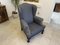 Vintage Sessel aus grauem Stoff 3